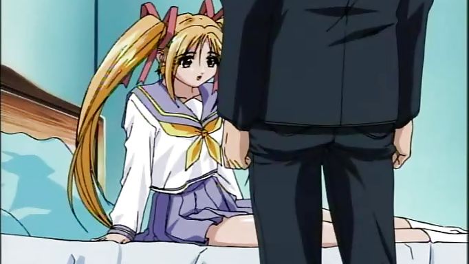 Hentai Cutie Takes A Big Cock In Her Mouth