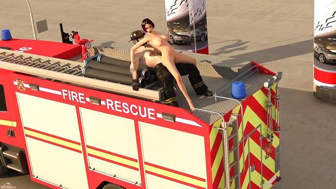 Taking The Long Hose Of The Fireman