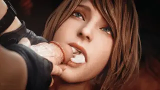 Some Overtime – Ashley Graham gets her butt pounded by Resident Evil Leon Kennedy