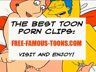 Teen and MILF anal toons
