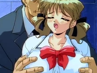 Breasty asian teen girl fucked hentai