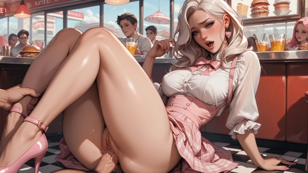 Lola has great sex at a diner.